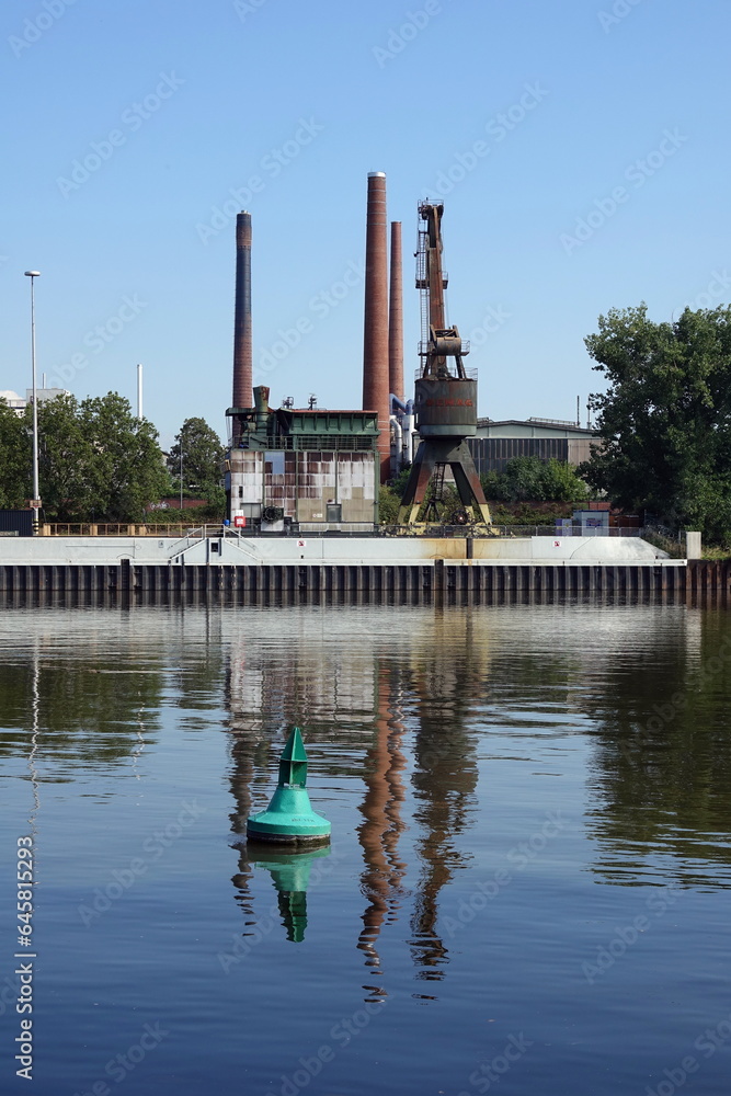 Canvas Prints industriegebiet in frankfurt