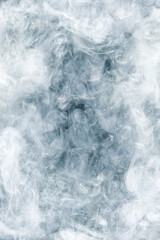 Atmospheric background of smoke and clouds. Bright cloudscape with ethereal swirls.