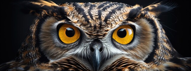close up of an owl