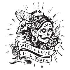 Day of the dead with love till death 