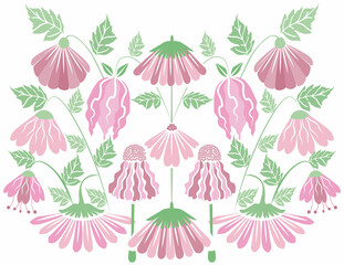 color flowers pattern