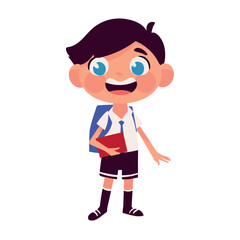 student back to school boy