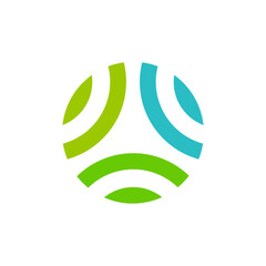 leaf abstract vector logo