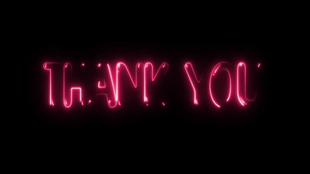 thank you neon video