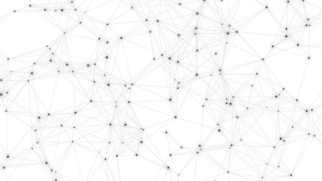 Abstract geometric white background. Plexus mesh backdrop.