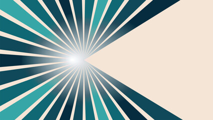 Retro style rainbow line design. Vector pattern, poster, card, social media.