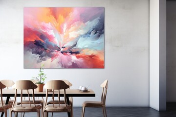 room with table and chairs