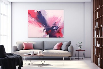modern living room with sofa