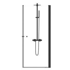 shower cabin isolated on white background, 3D illustration, cg render