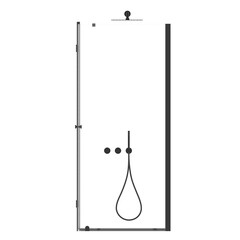 shower cabin isolated on transparent background, 3D illustration, cg render