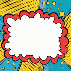 Pop Art background with place for text. Comic book. Cartoon vector illustration.