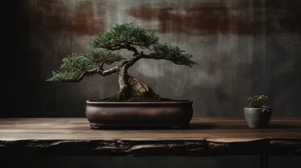 Fotobehang bonsai tree in a vase © Muhammad