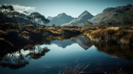 Fototapeta premium A photograph of a natural landscape