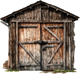 Naklejka premium Barn Doors