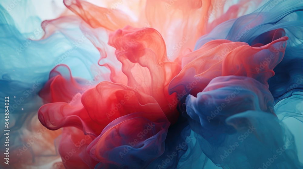 Aufkleber capturing the ebb and flow of water, this abstract scene immerses the viewer in a visual symphony of