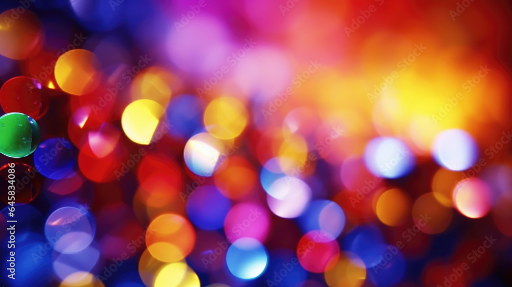 Poster rainbow bokeh celebrate the beauty of colors with this scene showcasing a rainbow transformed into a