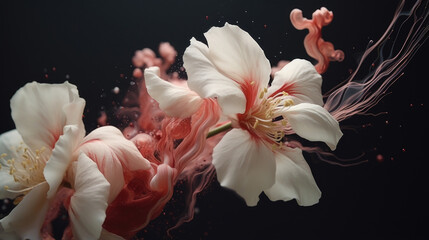 This abstract scene examines the cycles of life and death, utilizing timelapse photography to capture the delicate and fleeting beauty of flowers blossoming and decaying.