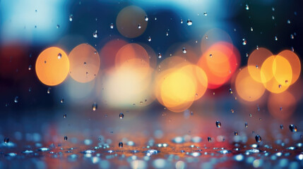 Experience the romantic allure of rain bokeh, where raindrops create an enchanting veil of softfocused lights that add a touch of mystery to any scene.