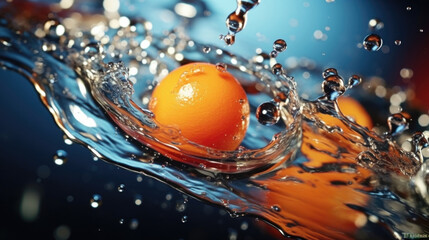 Capture the moment of action in macro with this thrilling scene showcasing highspeed photography. Witness the intricate details frozen in time as water droplets collide or objects shatter.