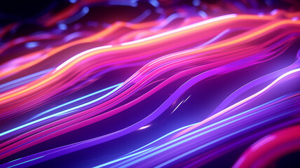Abstract 3d colorful neon background