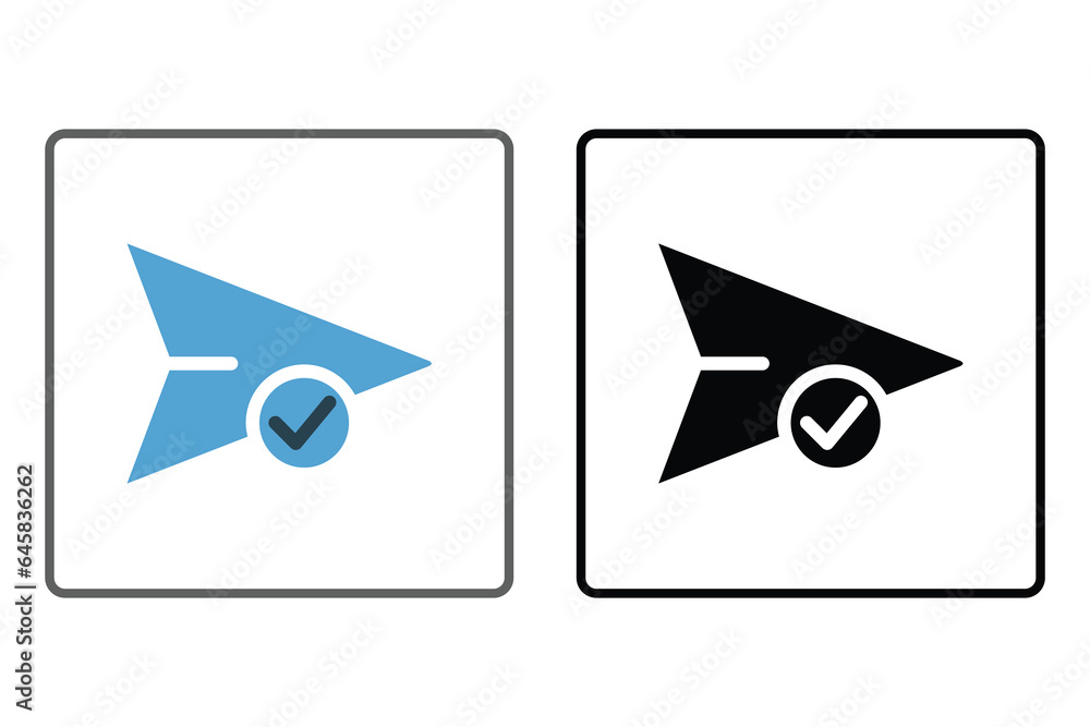 Poster message send icon. icon related to communication. suitable for web site design, app, user interfaces