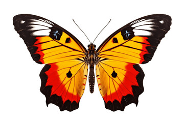 Fototapeta premium Painted Jezebel Butterfly Isolated on Transparent Background. Generative AI.