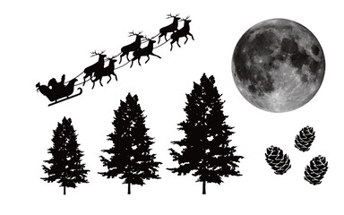 Christmas Set Vector Illustration 