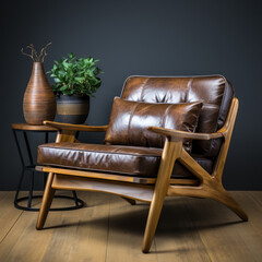 Sleek furniture reclaimed birch wood Scandinavian 
