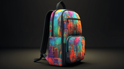 Modern urban backpack with an interesting design.