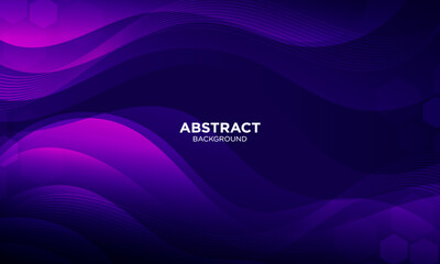 Abstract Gradient Dark Purple liquid background. Modern background design. Dynamic Waves. Fluid shapes composition. Fit for website, banners, brochure, posters