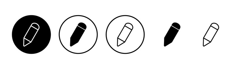 Pencil icon set illustration. pen sign and symbol. edit icon vector