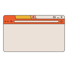 Retro Web UI Illustration