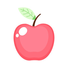Vector apple colorful vector design on white