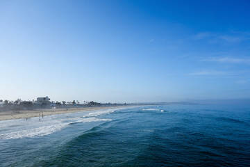 South rside of Pacific Beach as seen from Crystal Pier, San Diego, California