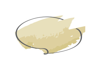 シンプルでおしゃれな手描き水彩風手描き吹き出しのイラスト