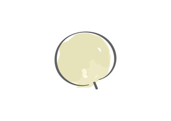 シンプルでおしゃれな手描き水彩風手描き吹き出しのイラスト