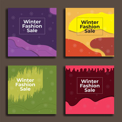 Winter Fashion Sale Template. Great for backgrounds, internet marketing, flyers, banners, internet advertising etc. Editable