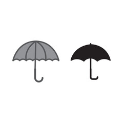 Umbrella line icon, outline, Keep dry symbol, logo illustration flat illustration on white background..eps