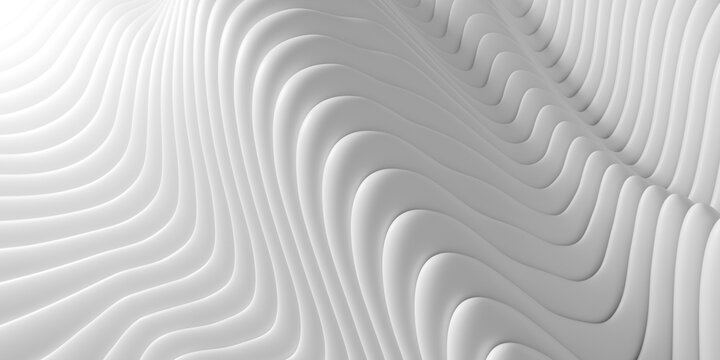 White abstract background with waves. Stripe lines pattern © VERSUSstudio