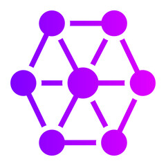neural network gradient icon