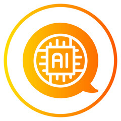 message gradient icon