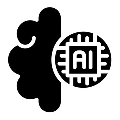 machine learning glyph icon