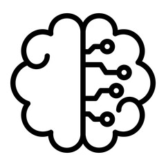 brain line icon