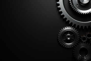 Abstract gear wheel mechanism background, machine and engineering tool equipment technology