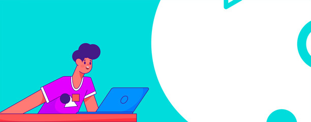 Business People Flat Vector Concept Operation Hand Drawn Illustration
