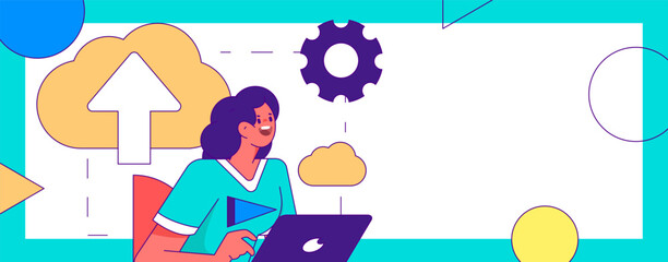 Business People Flat Vector Concept Operation Hand Drawn Illustration
