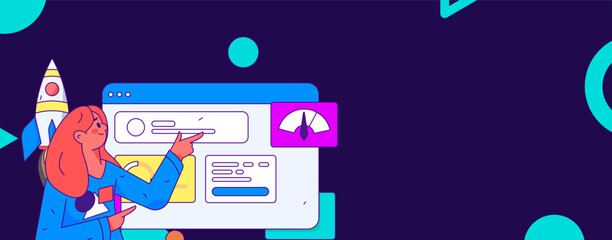 Business People Flat Vector Concept Operation Hand Drawn Illustration
