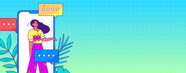 Business People Flat Vector Concept Operation Hand Drawn Illustration
