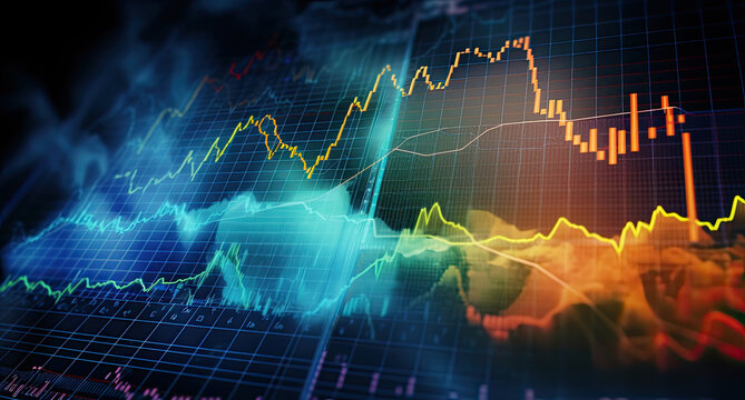 stock market chart and quote