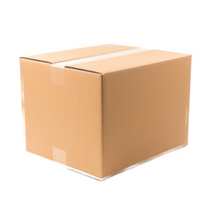 cardboard box isolated on white background cutout